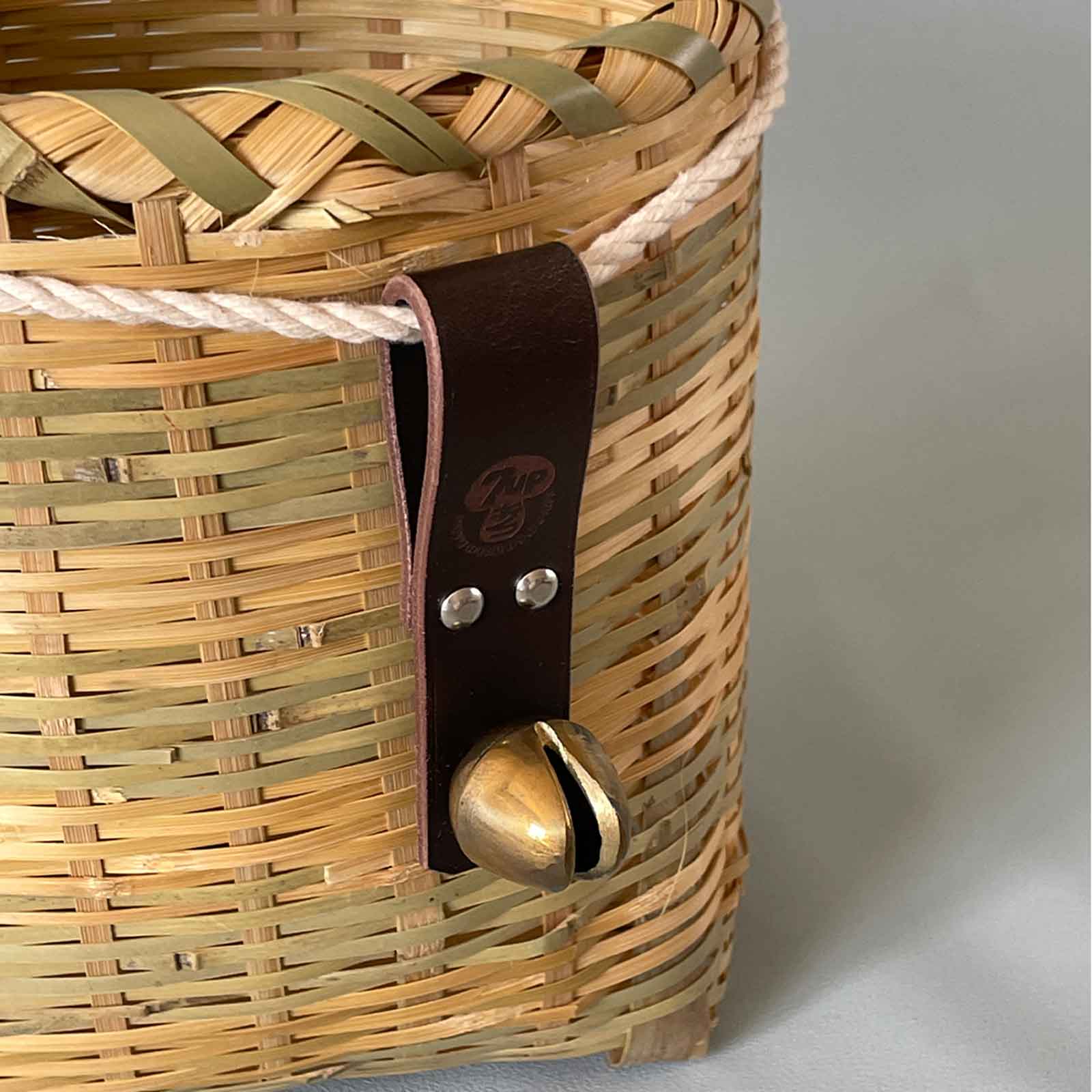 7UPキノコ/熊鈴/ナチュラル/本革/真鍮/オリジナル