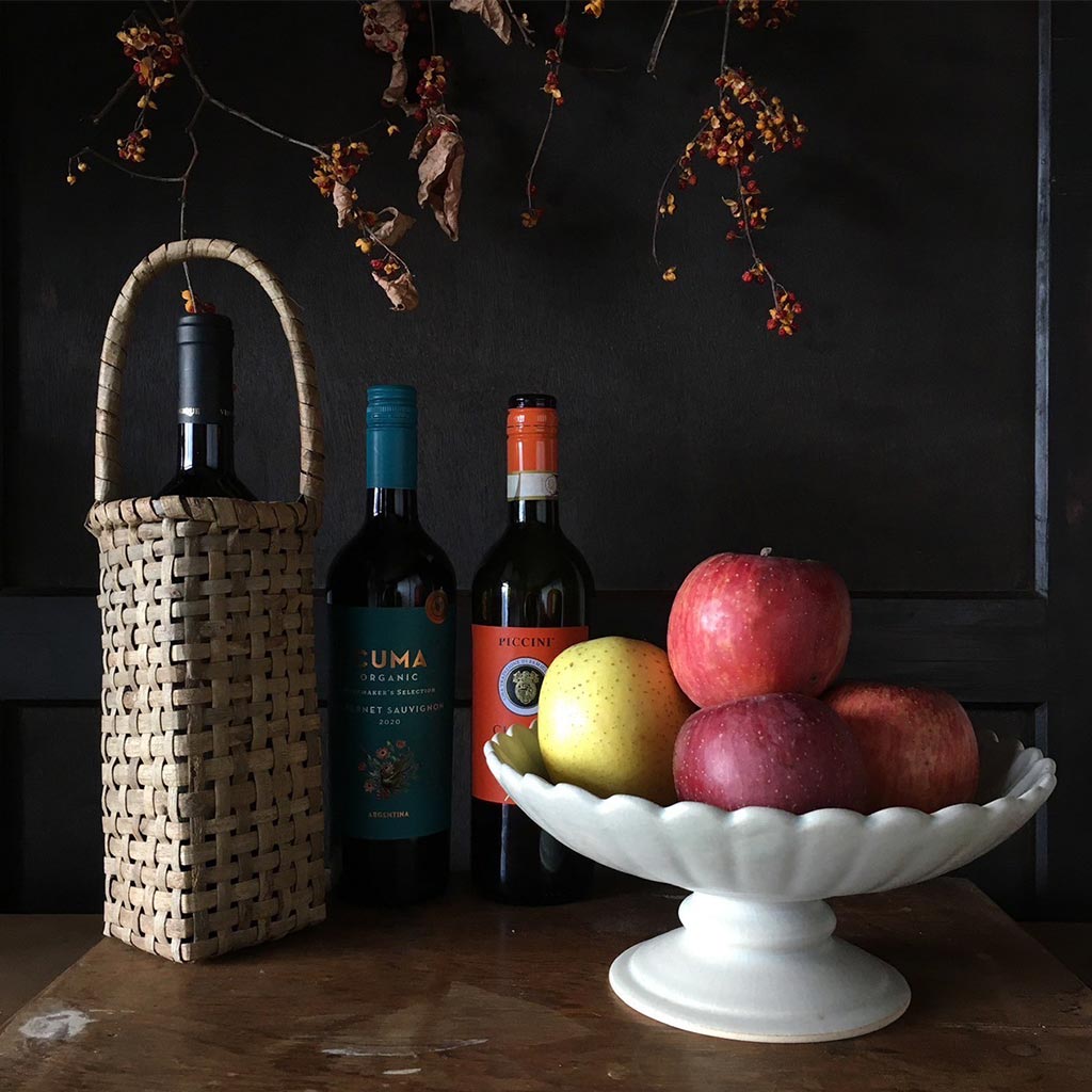 iciripiciri/ワイン/くるみ/胡桃/カゴ/籠/民藝/手仕事/丁寧な暮し/CINQ